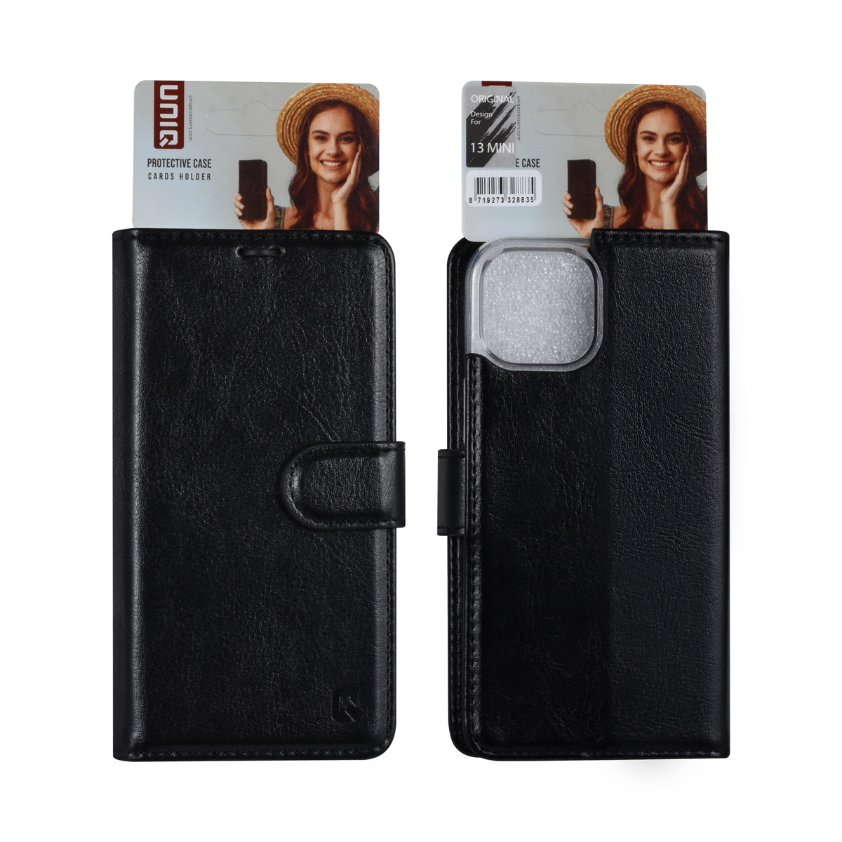 iPhone 13 Mini Lompakkokotelo - Musta