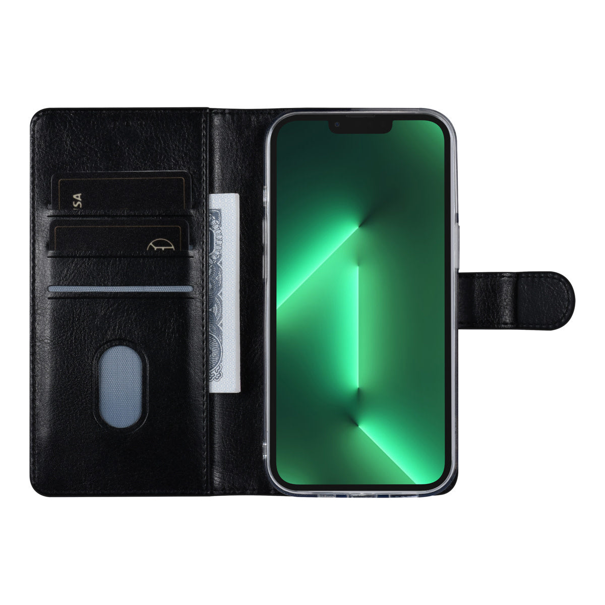 iPhone 13 Pro Lompakkokotelo - Musta