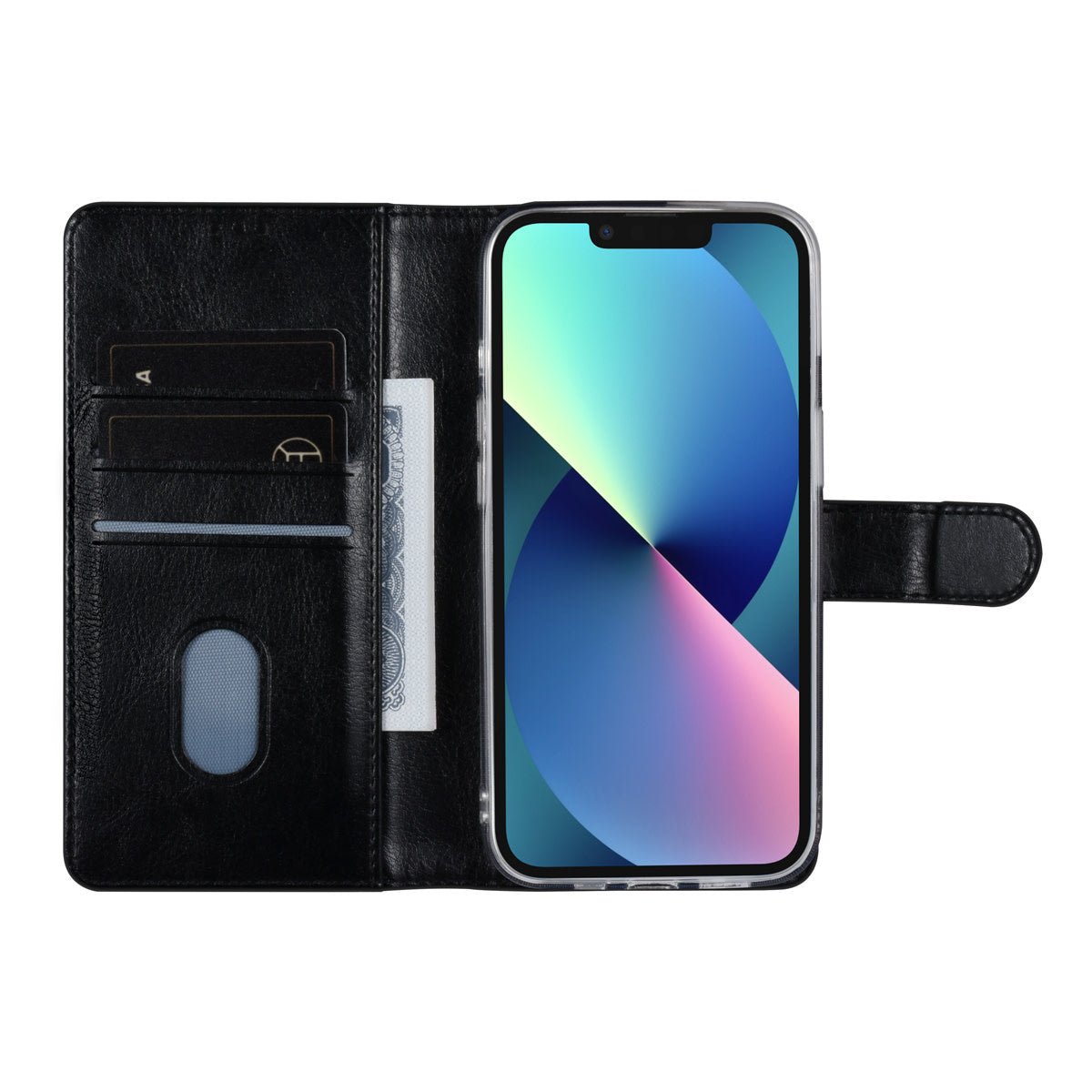 iPhone 13 Lompakkokotelo - Musta