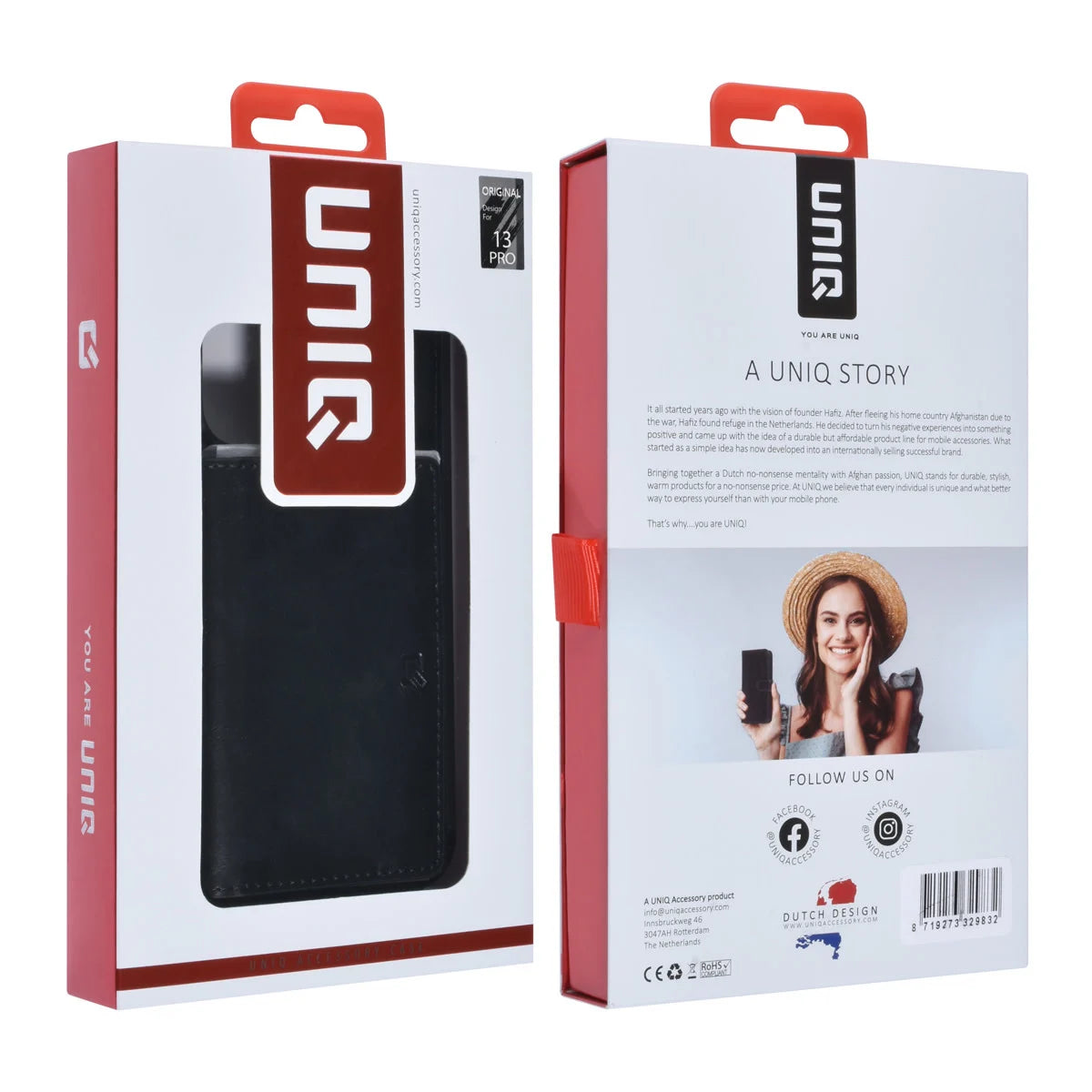 Apple iPhone 13 Pro Suojakuori Korttitaskulla - Musta