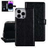 iPhone 14 Pro Max Lompakkokotelo - Musta