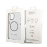 Guess iPhone 14 Pro Max MagSafe suojakuori - Hopea
