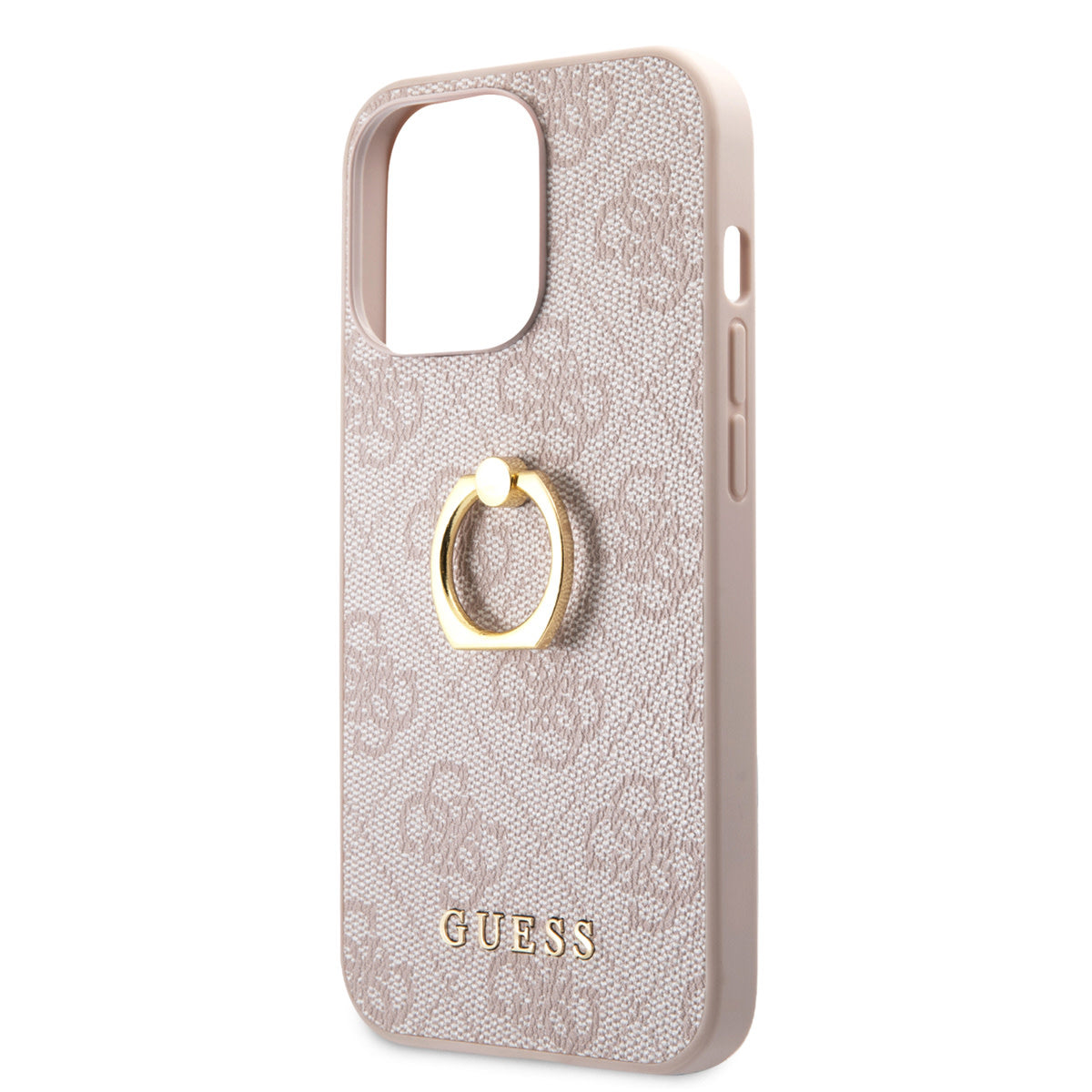 Guess iPhone 14 Pro suojakuori renkaalla - Vaaleanpunainen
